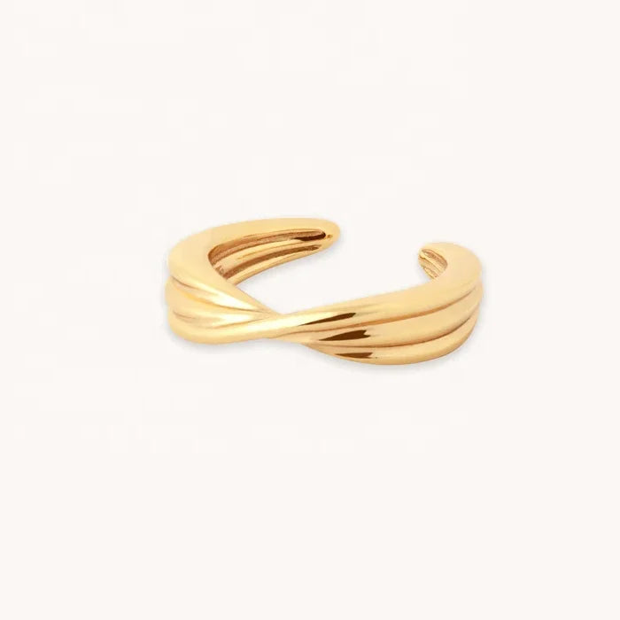 LOZRUNVE Fine Jewelry Minimalist Not Piercing Twisted Love Knot Ear Cuff Women