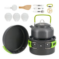 Portable Outdoor Cookware Set for Camping Backpacking & Picnics Induction Compatible with Durable Frying Pans