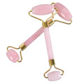 Huiying Welcomed Style Skincare Pink Rose Quartz Real Jade Crystal Gem Stone Ice Cold Face Roller Natural Stone