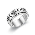Anxiety Ring Figet Spinner Rings Stainless Steel Rotate Freely Spinning Anti Stress Ring Anillos Giratorios