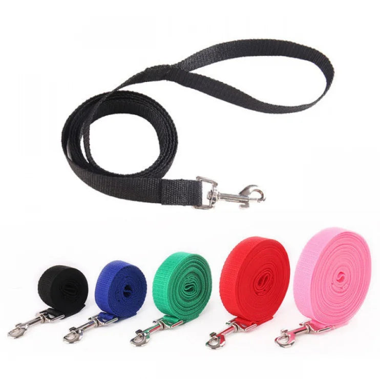 6 Meters 10 Meters  Long Polyester Dog Leash Tracking Rope Solid Pattern Ribbons for Walking Your Dog