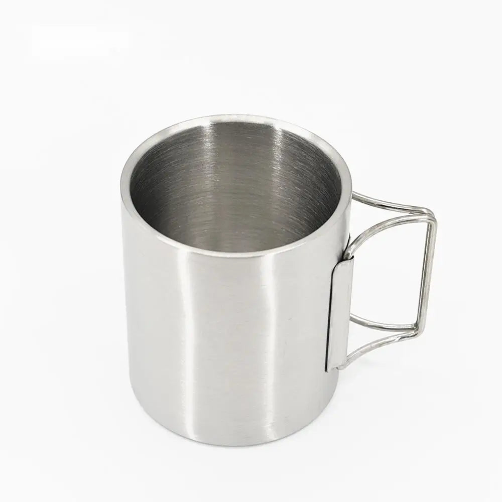Carabiner mug wholesale double wall stainless steel coffee cup camping tumblers With Carabiner Mug