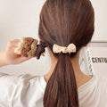 MIO Wholesale Korean Popular Fashion Elastic Hair Tie for Girls Candy Colors Bowtie Hair Band for Ponytail Hair