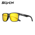 SCVCN New Design  Adult's Polarized Sports Light Weight Sunglasses Square Trend Glasses UV Protection for Riding Driving Running