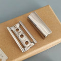 2021 DiShi  New 316L Stainless Steel  Double Edge  razor Head for Men Safety razor