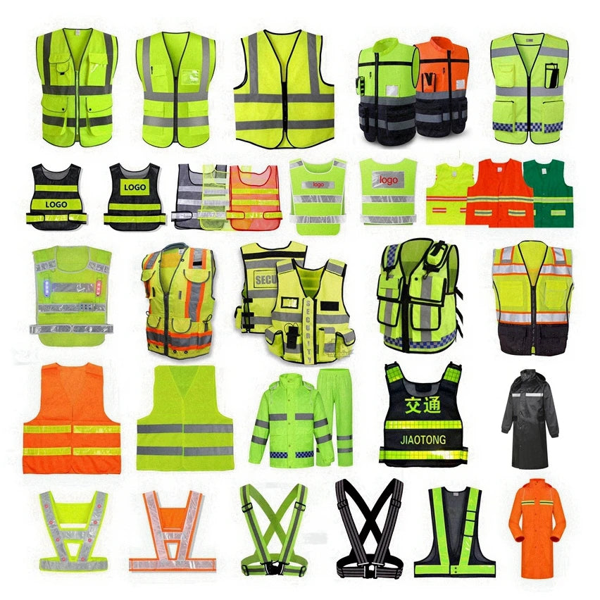 Safety_reflective_vest Elastic for Clothing Sleeveless Fleece Fashionable Safety Vest High Visibility T-shirt MegaBDM
