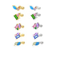 Gaby New Arrival S925 Silver Cartilage Earring Trendy Bling Zircon Jewelry with Gold Plating for Body Piercing for Gift