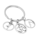 Yoga Key Chain Yoga Lovers Yogi Yogini Sports Fitness Gym Lotus Namaste Chakras Om Pendant Backpack Bag Accessories Key Chains