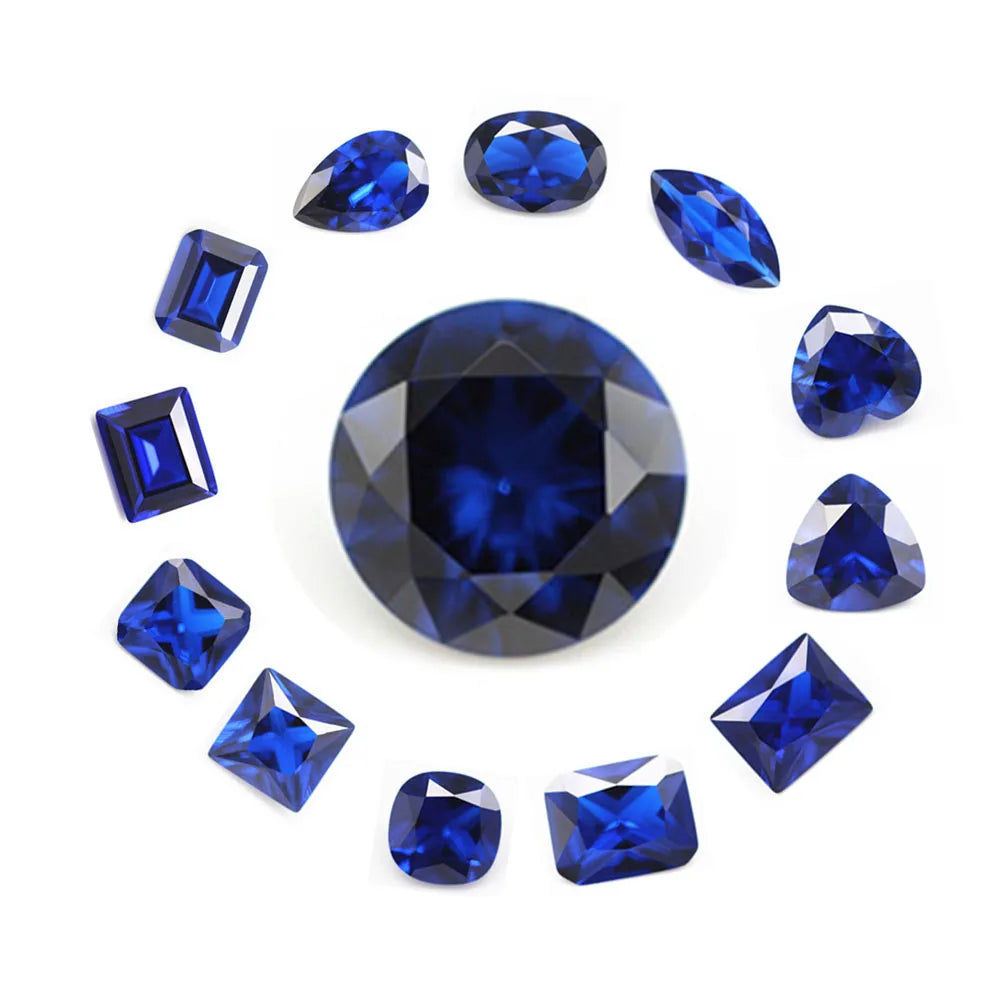 1.50mm 3.5mm Round Sapphire 2 mm Sapphire Stones Custom Cut Lab Blue Sapphire Stone