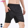 Men's Summer Athletic Clothing Quick Dry Breathable Gym Fitness Sports Shorts Casual Running Workout Shorts Solid Pattern 2 in 1