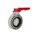 China Manufacturer Supply 1/2inch to 3inch Manual Handle Lever Type PPH butterfly Valve DN15 to DN80 Plastic PVC butterfly Valve