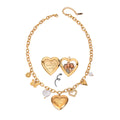 Hot Selling Heart-shaped Box Stainless Steel Fashionable Pendant Necklace Pearl butterfly Inlaid diamond Necklace Gift Wholesale