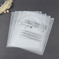 Custom Frosted Clothes Zipper Plastic Bag Resealable T-shirt Clothes Packaging Zipper Bags Printed Logo