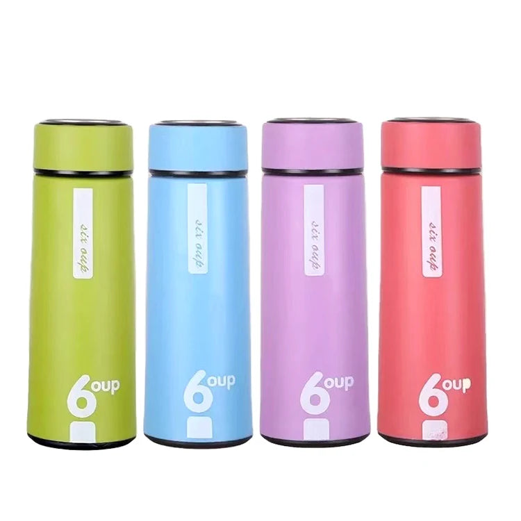2024 Custom Logo Eco-friendly Reusable Glass Bottle Double Wall High Borosilicate Glass Water Bottle