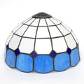 12 Inch Stained Glass Replacement Lampshade Minimalistic Mediterranean Lamp Cover Fit for Table Lamp Pendant Light Ceiling Light