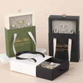 Logo Foam Insert Earring Ring Necklace Paper Sliding Drawer Jewelry Set Box Gift Box Packing for Jewelry Packaging with Handle