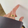 Wholesale Waterproof Fashion Jewelry Green CZ Stone Crystal Ring Vintage 18K Gold Plated Stainless Steel Zircon Rings YF3094