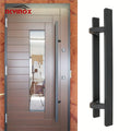 New Design  Stainless Steel Door Handles Offset 45 Degrees V Feet Handle Wooden Door Handle