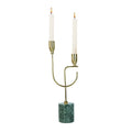 Home Restaurant Table Decoration Candle Holder Tall Marble Stone Candlestick Candle Jar Luxury Candle Stick With Marble Base