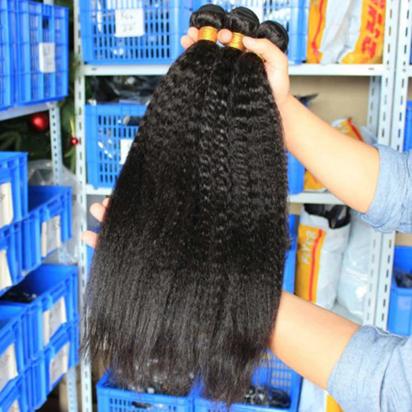 10A Grade 10-30 Inch Brazilian Raw Virgin Hair Bundles Remy Natural Hair Weave Extension Kinky Straight Human Hair Bundles