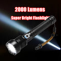 Helius Promotional 2000 Lumens Zoomable 3 Modes Waterproof Camping Outdoor Strobe Powerful Tactical Flashlight Torch Light