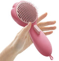 Self Cleaning Pet Hair Removal Comb for Dog and Cat Pet Grooming Hair Brush Comb in Paws Design MegaBDM