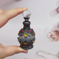 15ml Black Gold Dubai Arabian Style Luxury Fancy Perfume Bottle Engraving Refillable Arabian Perfume Engraved Perfume