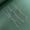 925 Sterling Silver Adjustable 0.8MM Box Ending Chains Jewelry Making Components for Premium Findings