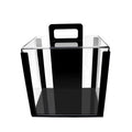 YH 1000pcs Chips Transparent Plastic Best Quality Poker Chip Case With Handle