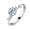Jewelry Diamond Wedding Ring Custom GRA VVS 1 Carat 925 Silver Eternity Engagement Moissanite Ring Crown Silver Rings