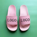 Wholesale Customized Slippers Unisex Fashion 2024 PVC Men and Women's Soft pink Slippers Summer Pool Beach Adult Winter Sandals