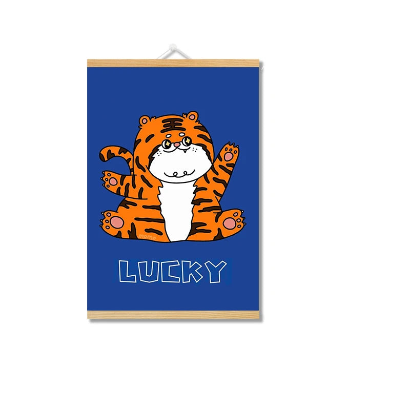 Modern Cartoon Wooden Wall Murals | Quick-Hang Nursery Decor for Kids' Bedrooms Playrooms & Eco-Friendly Living Room Accents