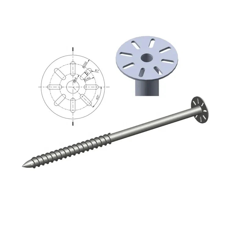 Zinc Plated Steel Solar Panel Mounting Grounding Screw Class 10.9 & 12.9 Grade Standard Thread Metric & Inch Measurement System