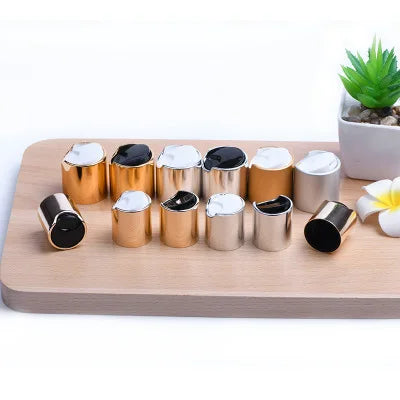 IBELONG Hot Sale 18/410 20/410 24/410 28/410 Golden Silver Plastic Press Cap for Bottles Disc Cap