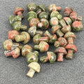 Diy Factory Produce Mushroom Crystal Hand Carved Various Gemstone Natural Quartz Crystal Mushroom For Home Decor