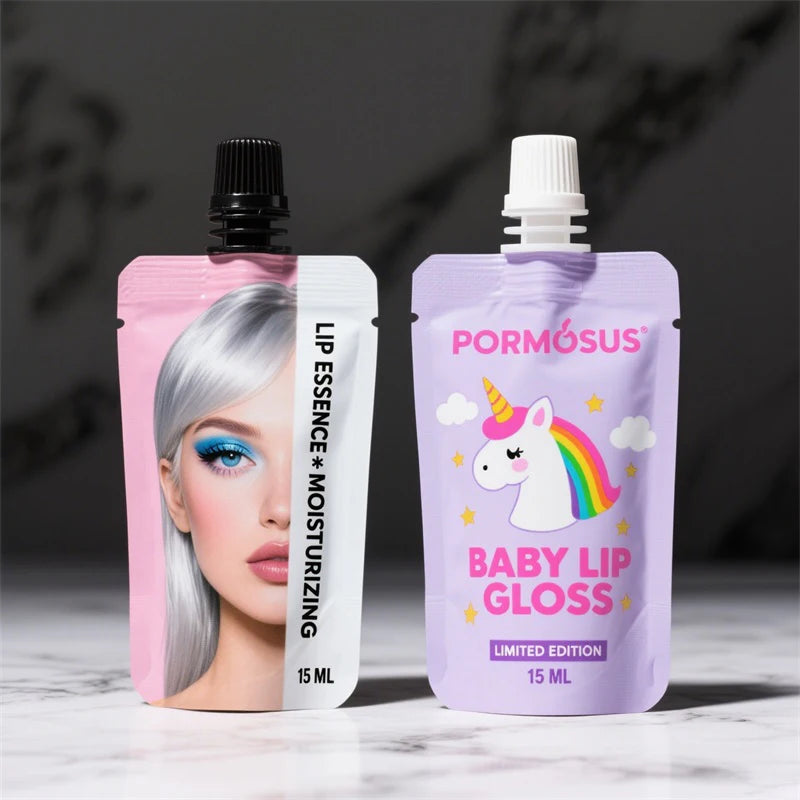 Mascara Sachet Oil Brush Lipstick 3g 5g 5ml 10ml Plastic Lipgloss Lip Gloss Packaging Bags Clear Spout Pouch for Cosmetic