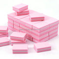 Private Label Mini Square Half Moon Foam Nail File Professional Sponge Polishing Nail Buffer Square Nail File