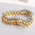 Hip Hop Style Stainless Steel Chain s Men Link Chain Wristband Bangle Box Chain Magnetic