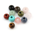 Cheap 20mm Unakite Agate Rondelle Large Hole Gemstone Beads Big Hole Stone Beads for Design