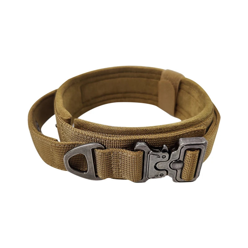 Nylon Adjustable Dog Collar Leash Set with Quick Release Metal Buckle Heavy Duty Training Gear Solid Pattern Ribbon Decoration