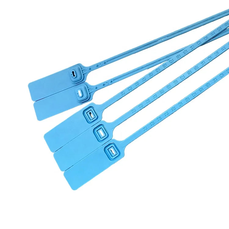 New Design Colorful RFID Big Tag Pull Tight Cable Zip Tie Identification Clothing Security Seal Tags With Labels