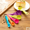 New Arrival BPA-Free Silicone Scale Multi-Color Plastic Shot Handle Measuring Cups and Spoons Set Baking Tools