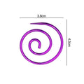 Wholesale Golden Blue Purple Aluminium Spiral Cable Knitting Needle Shawl Pins Curved Tapestry Circular Knitting Needles