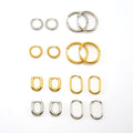 Wholesale High Quality Jewelry Big Stainless Steel 18k Gold Plated Round Custom Hoop Earrings Trending