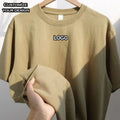 Unisex 100% Cotton Knitted Sport T-Shirt Custom Printed Digital Blank Oversized Gym Top Long Length Casual Style Men 220 Grams