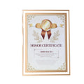 Factory Wholesale Customizable Large Size Crystal Glass A4 Certificate Mirror Frame Business License Gift UV Printed