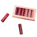 HANDAIYAN Hexagon Matte Lipstick Set Waterproof Long-Lasting Non-Smudge Velvet Lipstick Creative Geometric Lip Makeup Kit