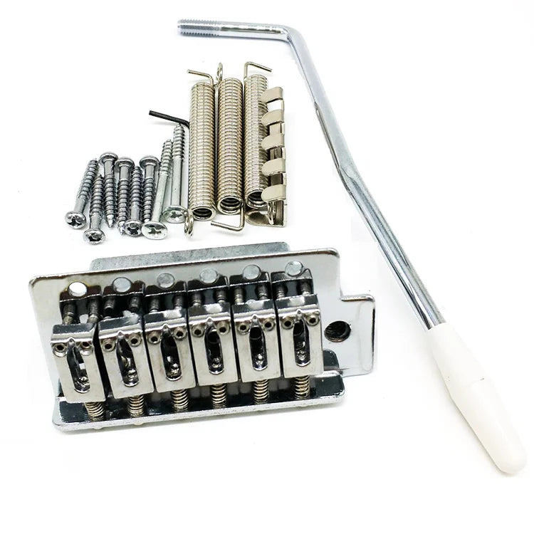 Guitar Hardware 6 Strings DIY ST Custom Tremolo Nickel Guitar Bridge for ST Electric Guitar Parts MegaBDM