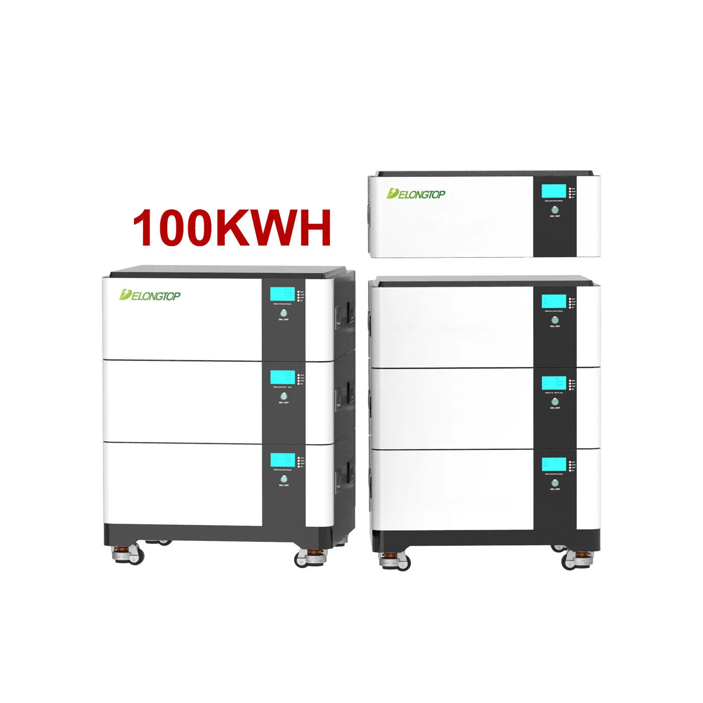 100kw Lithium Battery EU Warehouse Poland Stock 7 48 Volt 51.2v Lifepo4 Battery Pack Low Voltage Stacked Battery 100kwh Storage