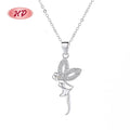 Jewelry Making Findings Elfin 925 Sterling Silver Cubic Zirconia Wholesale Jewelry Women Sparkling Necklace